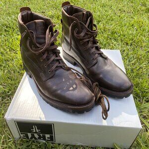 Men's Frye Boots Union Boot 11.5M Dark Brown